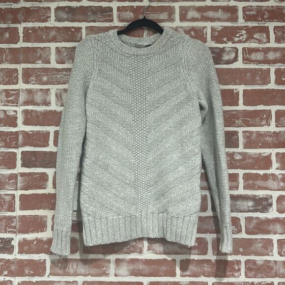 A.L.C. Sweaters - A.L.C. Crewneck Chunky Knit Pullover Sweater Gray Womens EUC Size Small